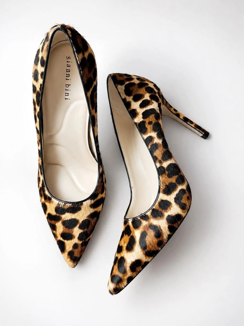 Gianni Bini Leopard Print Pointed-Toe Heels US 7.5M